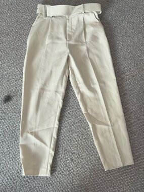 Cream High-Rise women pants